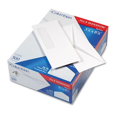Westvaco CO160 Columbian Poly-Klear Single Window Envelope