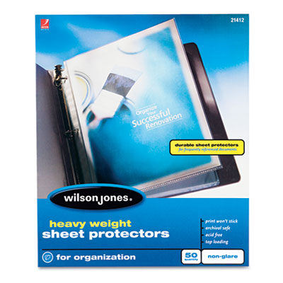 Acco Brands 21412 Wilson Jones Heavy Sheet Protector