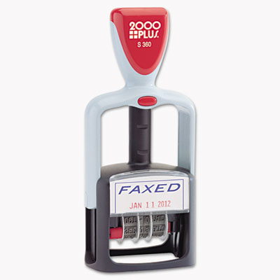 COSCO 011032 2000 PLUS Self-Inking Two-Color Word Dater
