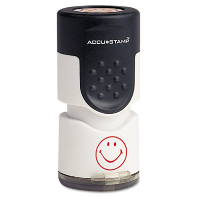 Cosco 030725 Accustamp Pre-Inked Round Stamp with Microban
