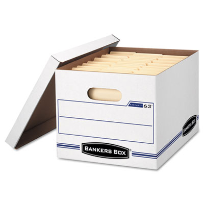 Fellowes 0006301 Bankers Box EASYLIFT Basic-Duty Strength Storage Boxes