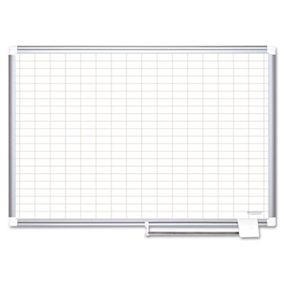 Bi-Silque Visual Communication Products CR0630830 MasterVision Grid Platinum Plus Dry Erase Board