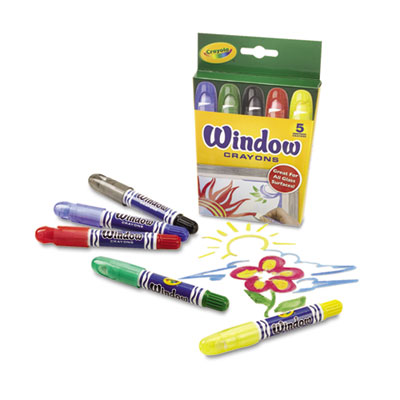 Binney &  Smith 529765 Crayola Washable Window Crayons