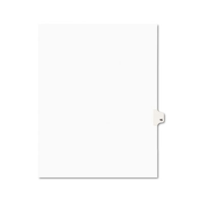 Avery 01016 Preprinted Legal Index Tab Dividers with Black and White Tabs