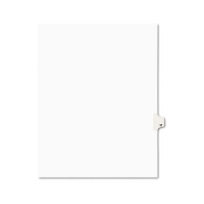 Avery 01017 Preprinted Legal Index Tab Dividers with Black and White Tabs