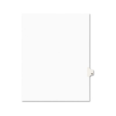 Avery 01018 Preprinted Legal Index Tab Dividers with Black and White Tabs