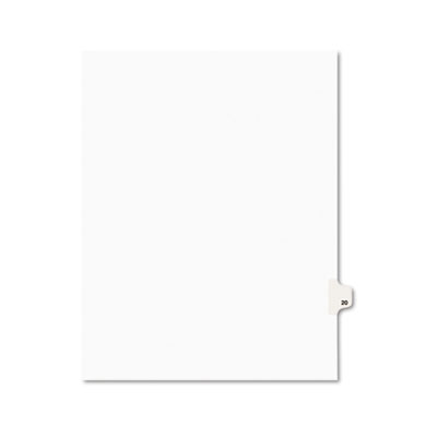 Avery 01020 Preprinted Legal Index Tab Dividers with Black and White Tabs