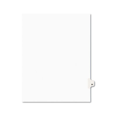 Avery 01021 Preprinted Legal Index Tab Dividers with Black and White Tabs
