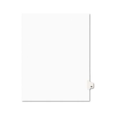 Avery 01022 Preprinted Legal Index Tab Dividers with Black and White Tabs
