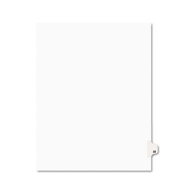 Avery 01023 Preprinted Legal Index Tab Dividers with Black and White Tabs