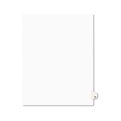 Avery 01024 Preprinted Legal Index Tab Dividers with Black and White Tabs