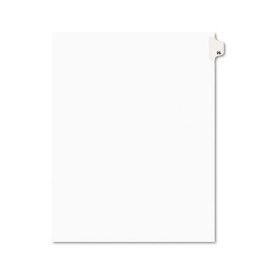 Avery 01026 Preprinted Legal Index Tab Dividers with Black and White Tabs