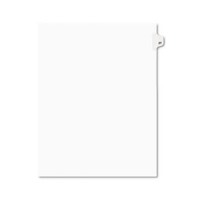 Avery 01027 Preprinted Legal Index Tab Dividers with Black and White Tabs