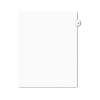Avery 01028 Preprinted Legal Index Tab Dividers with Black and White Tabs