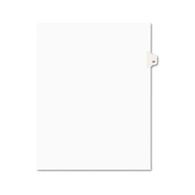 Avery 01031 Preprinted Legal Index Tab Dividers with Black and White Tabs