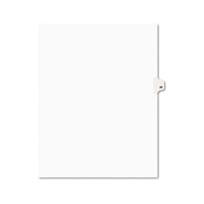 Avery 01035 Preprinted Legal Index Tab Dividers with Black and White Tabs
