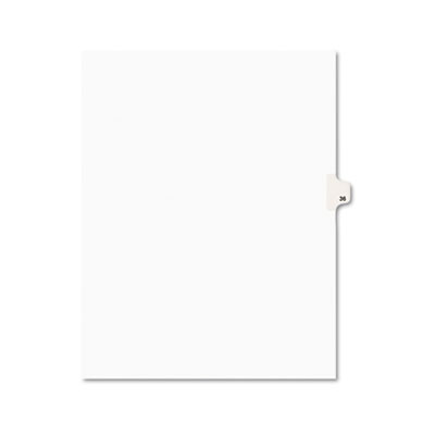 Avery 01036 Preprinted Legal Index Tab Dividers with Black and White Tabs