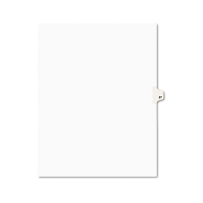 Avery 01037 Preprinted Legal Index Tab Dividers with Black and White Tabs