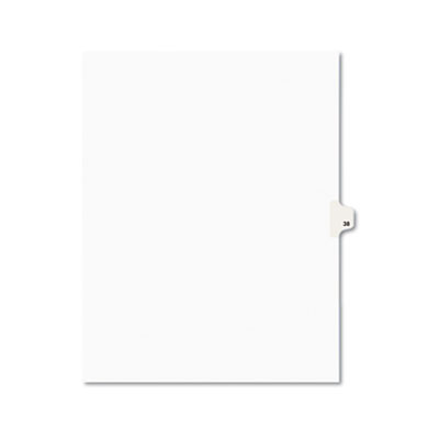 Avery 01038 Preprinted Legal Index Tab Dividers with Black and White Tabs