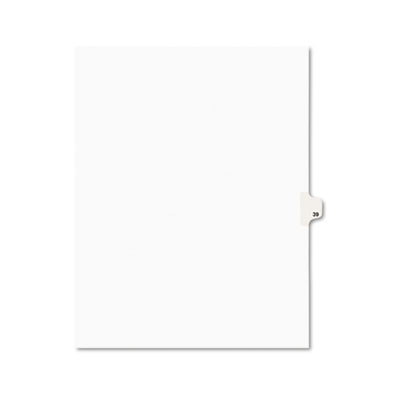 Avery 01039 Preprinted Legal Index Tab Dividers with Black and White Tabs