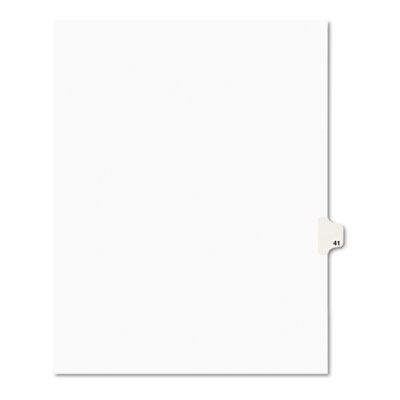 Avery 01041 Preprinted Legal Index Tab Dividers with Black and White Tabs