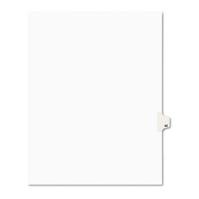 Avery 01042 Preprinted Legal Index Tab Dividers with Black and White Tabs