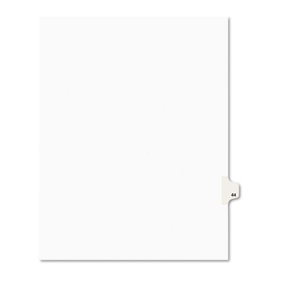 Avery 01044 Preprinted Legal Index Tab Dividers with Black and White Tabs