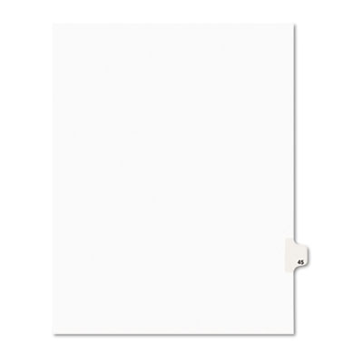 Avery 01045 Preprinted Legal Index Tab Dividers with Black and White Tabs