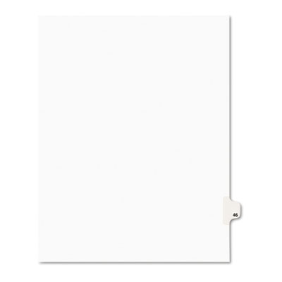 Avery 01046 Preprinted Legal Index Tab Dividers with Black and White Tabs