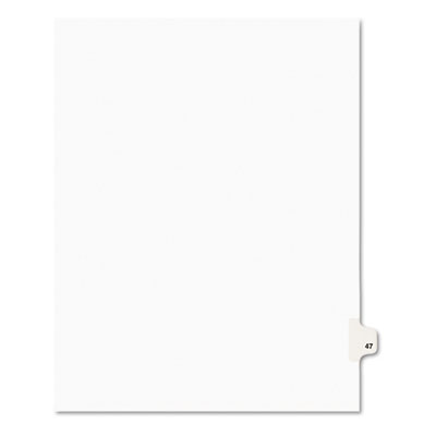 Avery 01047 Preprinted Legal Index Tab Dividers with Black and White Tabs