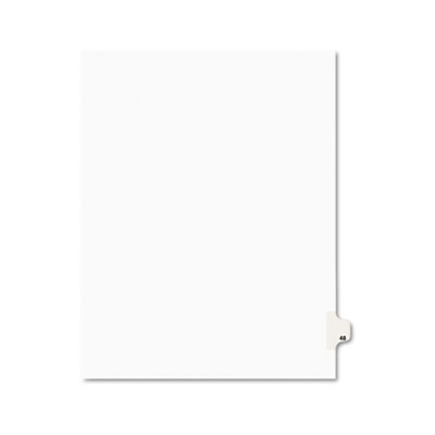 Avery 01048 Preprinted Legal Index Tab Dividers with Black and White Tabs