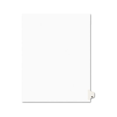 Avery 01050 Preprinted Legal Index Tab Dividers with Black and White Tabs