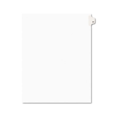 Avery 01051 Preprinted Legal Index Tab Dividers with Black and White Tabs