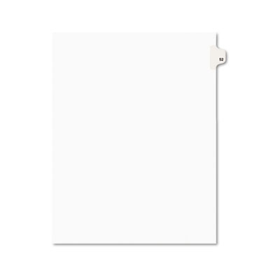Avery 01052 Preprinted Legal Index Tab Dividers with Black and White Tabs