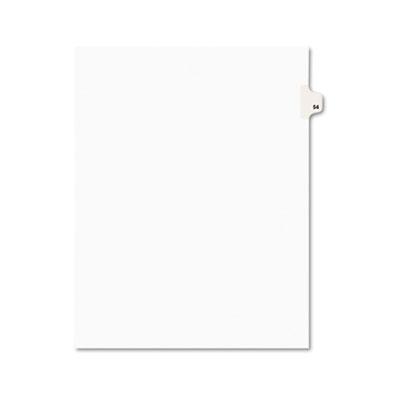 Avery 01054 Preprinted Legal Index Tab Dividers with Black and White Tabs