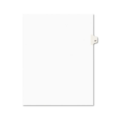 Avery 01057 Preprinted Legal Index Tab Dividers with Black and White Tabs
