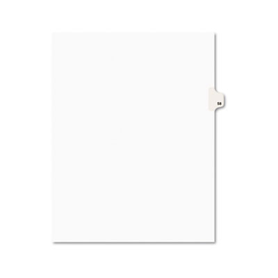 Avery 01058 Preprinted Legal Index Tab Dividers with Black and White Tabs