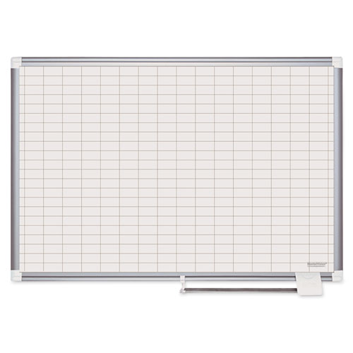 Bi-Silque Visual Communication Products CR0830830 MasterVision Grid Platinum Plus Dry Erase Board