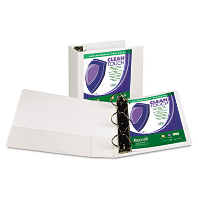 Samsill 16207 Clean Touch Locking D-Ring Antimicrobial Protected View Binder