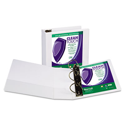 Samsill 16297 Clean Touch Locking D-Ring Antimicrobial Protected View Binder