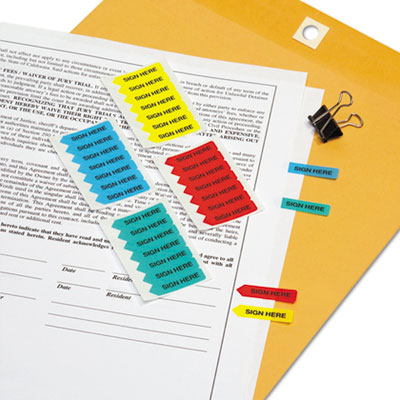 Redi-Tag 72020 Mini Arrow Sign Here Page Flags