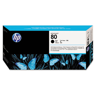 HP C4820A Black Printhead and Cleaner
