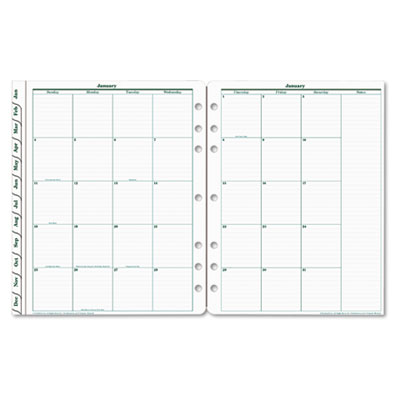 Franklin Covey 3540013 FranklinCovey Original 2 Page Per Month with Tabs