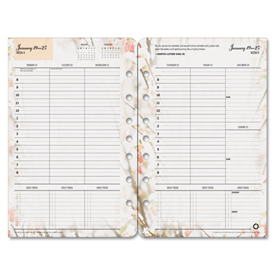 Franklin Covey 3544813 FranklinCovey Blooms Dated Weekly/Monthly Planner Refill