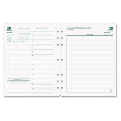 Franklin Covey 3542713 FranklinCovey Original Dated Two-Page-per-Day Planner Refill