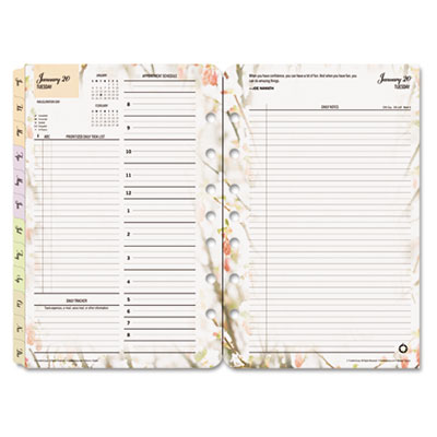 Franklin Covey 3544413 FranklinCovey Blooms Dated Daily Planner Refill