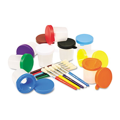 Xstamper 5104 Creativity Street No-Spill Paint Cups and Brushes Pack
