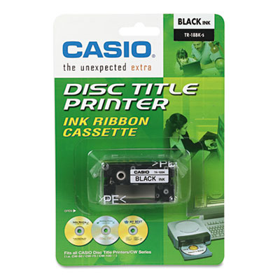 Casio TR18BK Black Cartridge Ribbon