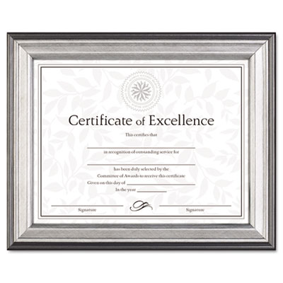 DAX N15783NT Charcoal/Nickel-Tone Document Frame