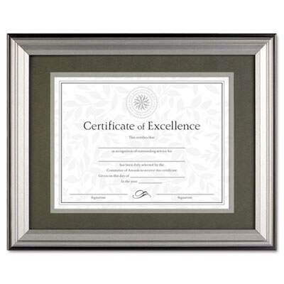 DAX N15783ST Charcoal/Nickel-Tone Document Frame